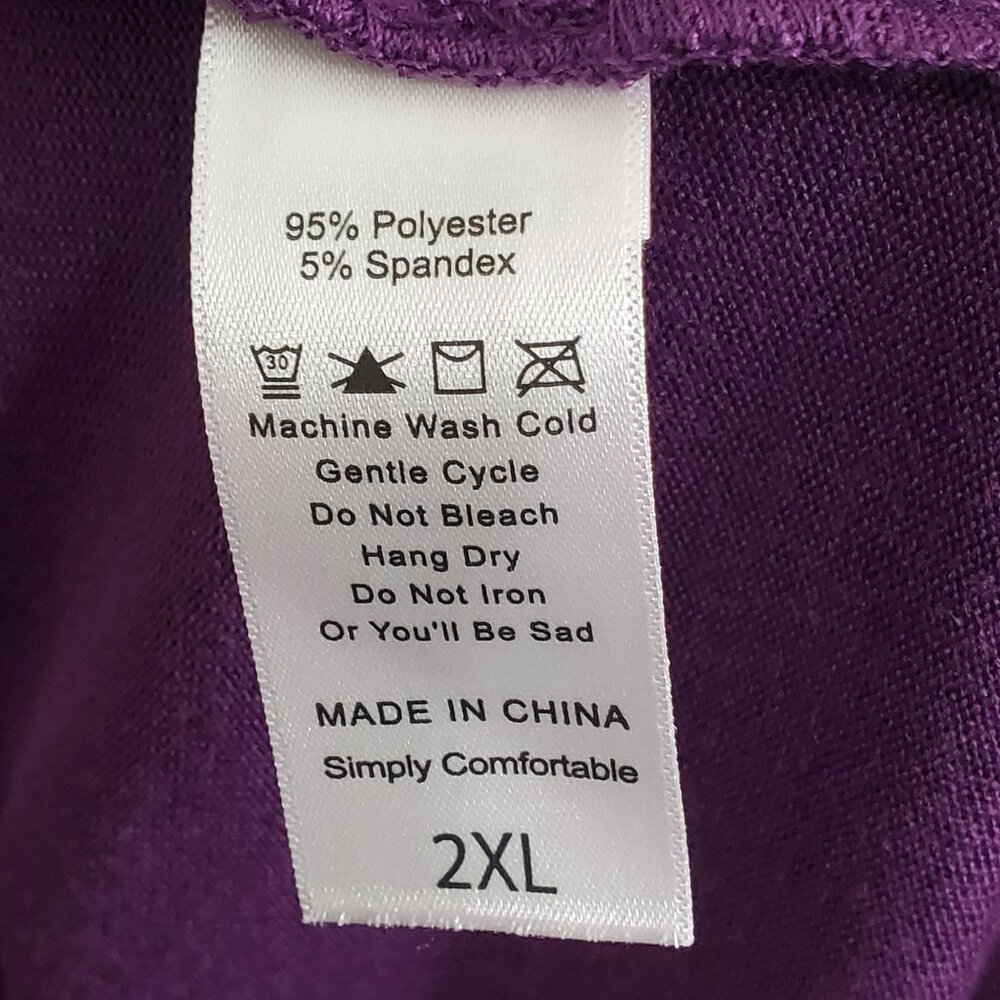 LuLaRoe 2XL Shirt Polo Knit Collared Super Soft Long Sleeve Relaxed Fit Courtney - Picture 10 of 11